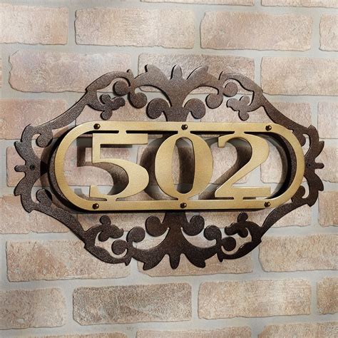 metal house numbers near me|decorative metal house numbers.